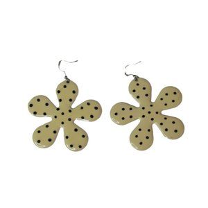 Women’s Vintage Pop Art 60's Flower Drop Dangle Earrings
